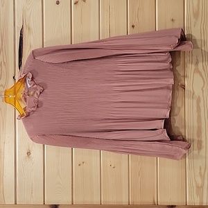 Naked Zebra Pink Flowy Top Size Medium